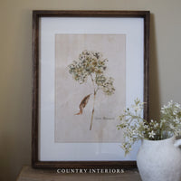 Hydrangea Wall Art with Wooden Frame - Two Designs