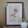 Hydrangea Wall Art with Wooden Frame - Two Designs