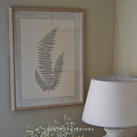 Leaf Wall Art with Natural Beaded Frame - Two Designs