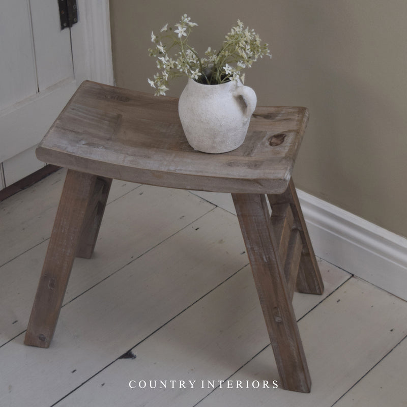 Low Wooden Stool