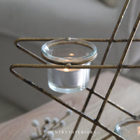 Triple Star Candle Holder