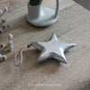 Silver Wooden Stars - Set of Two