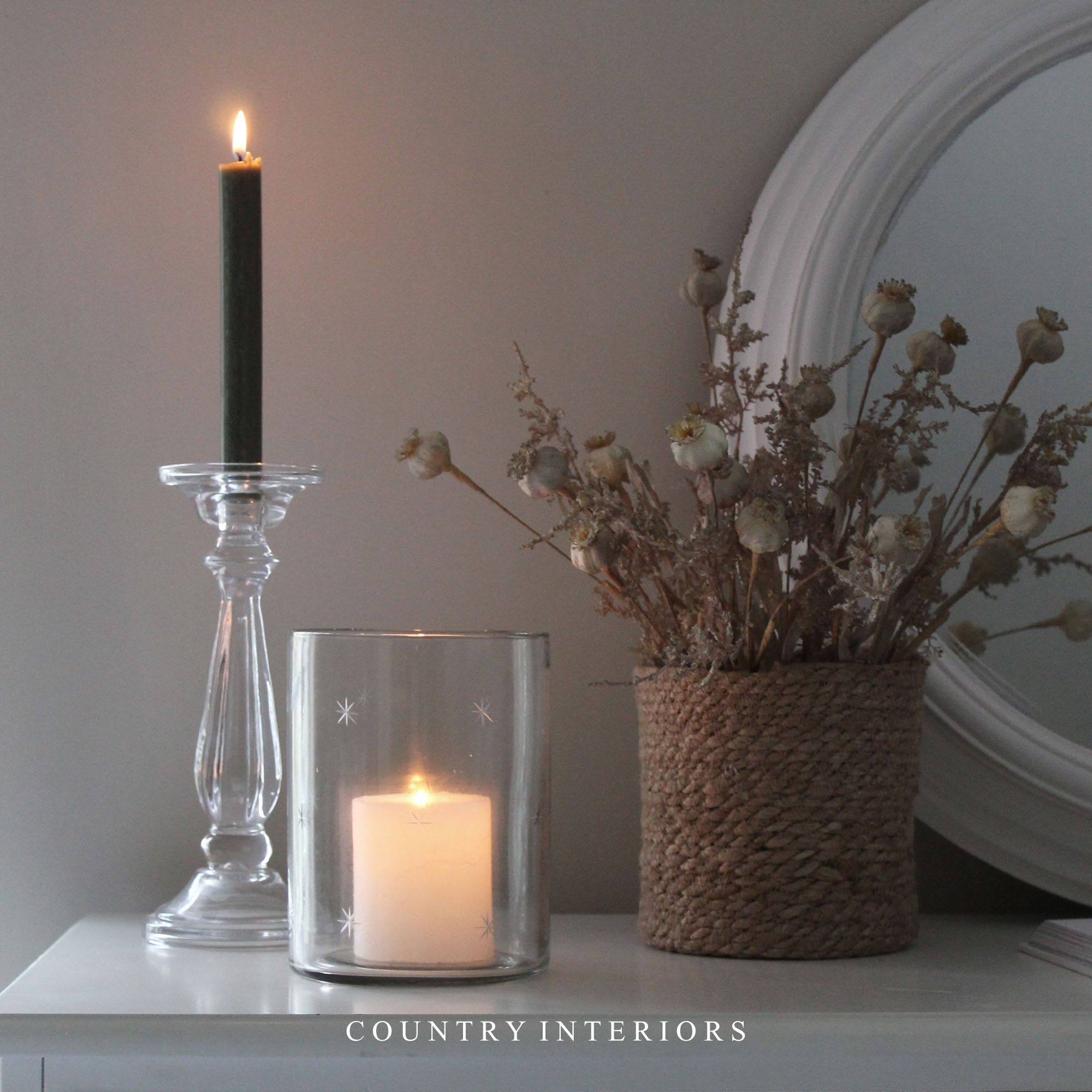 White company deals hurricane lamp