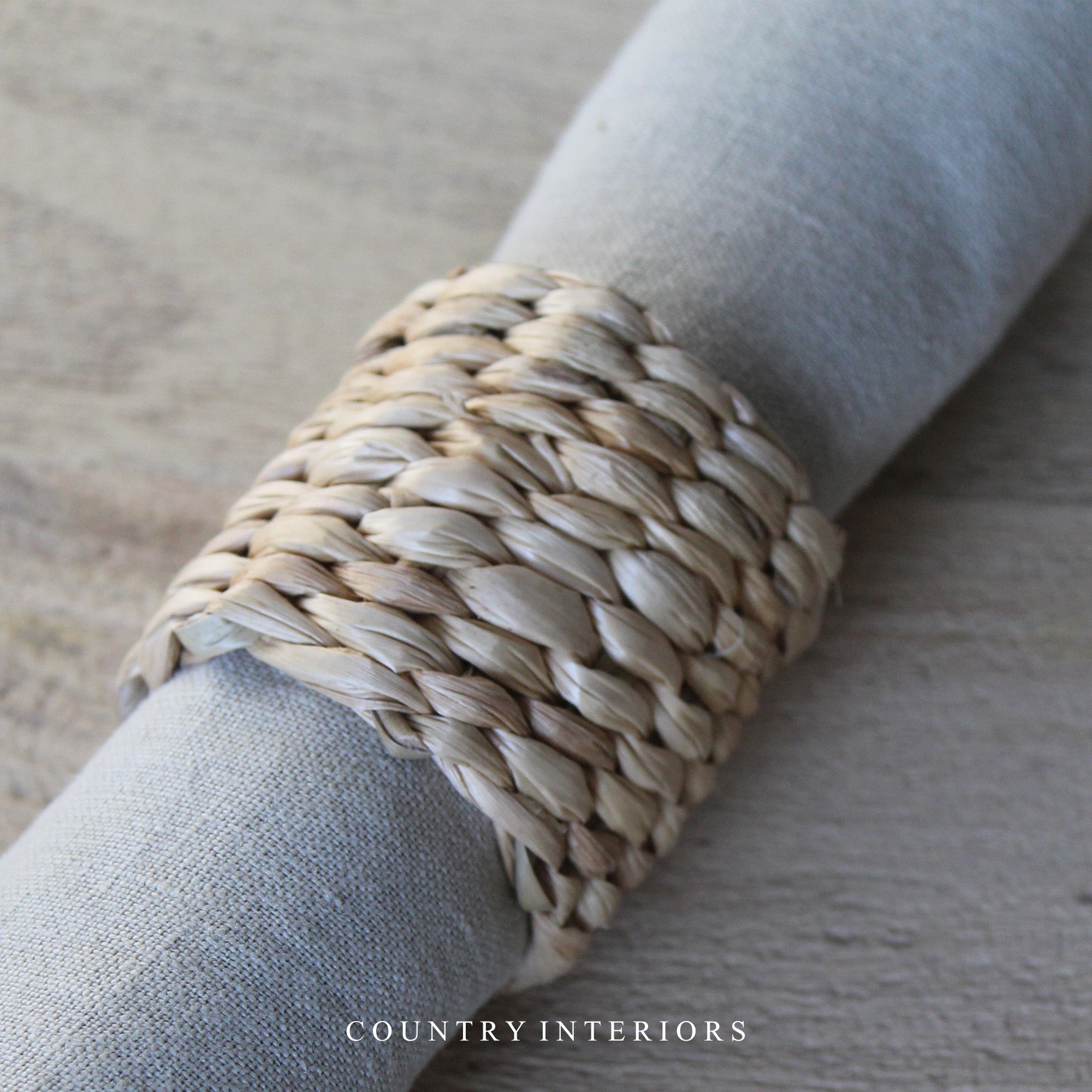 Twine deals napkin rings