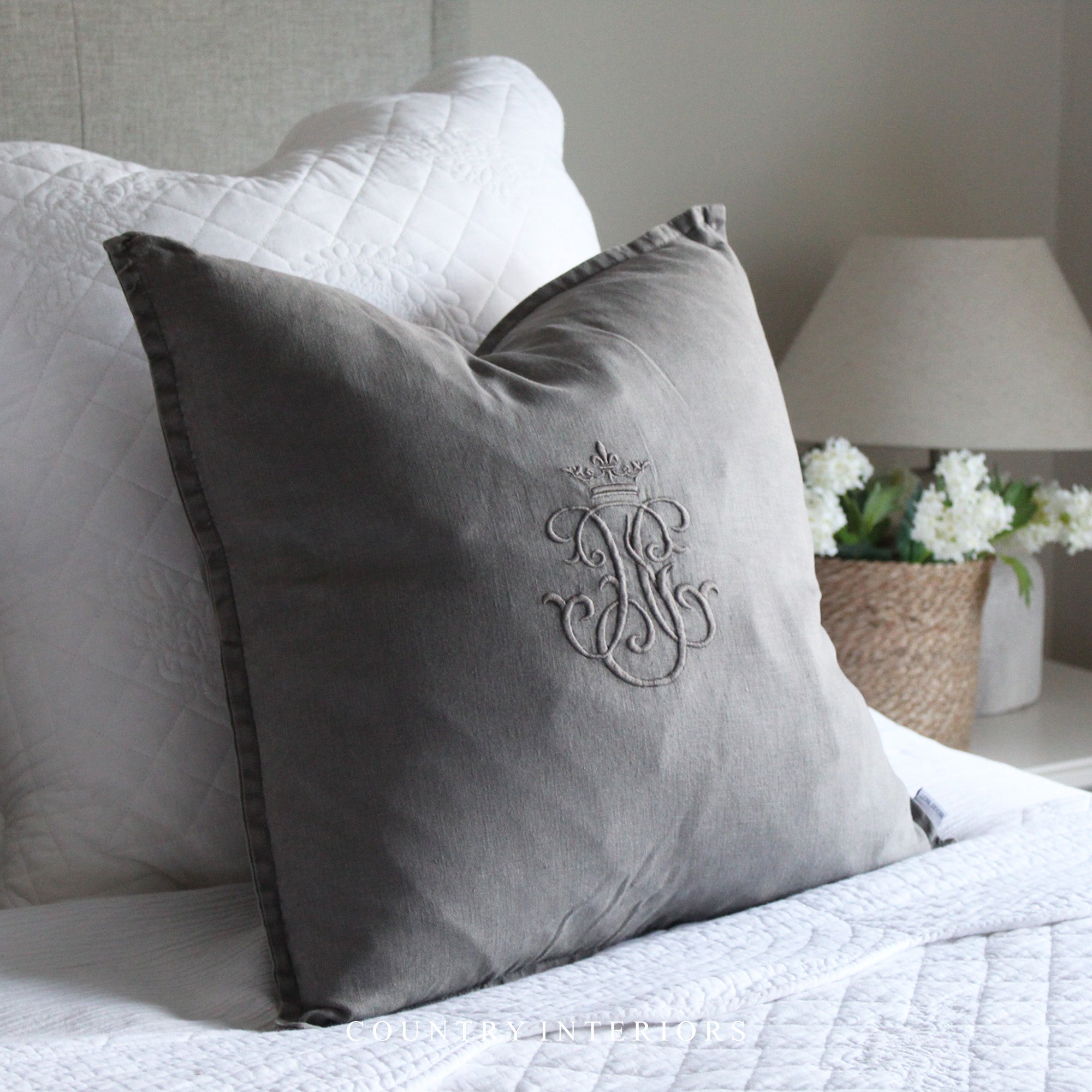 Gray cushion best sale