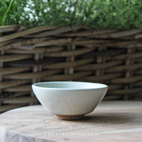 Stoneware Dip Bowl in Milk White