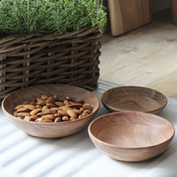 Acacia Wood Serving Bowl Set