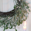 Frosted Mistletoe Wreath - 50cm