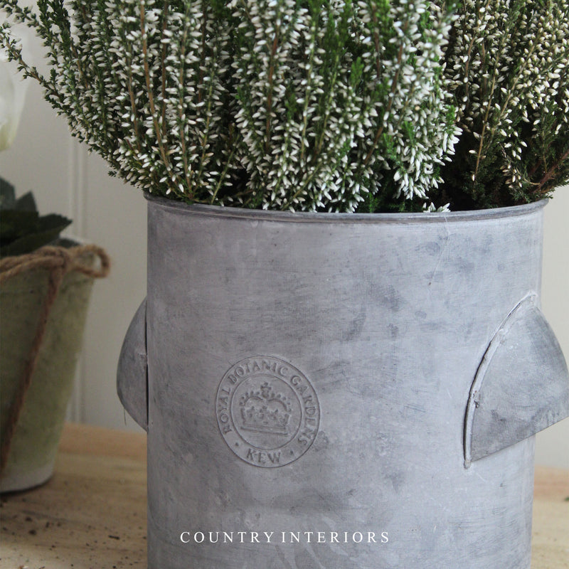 Kew Zinc Plant Pot - Round