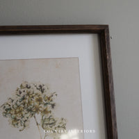 Hydrangea Wall Art with Wooden Frame - Two Designs