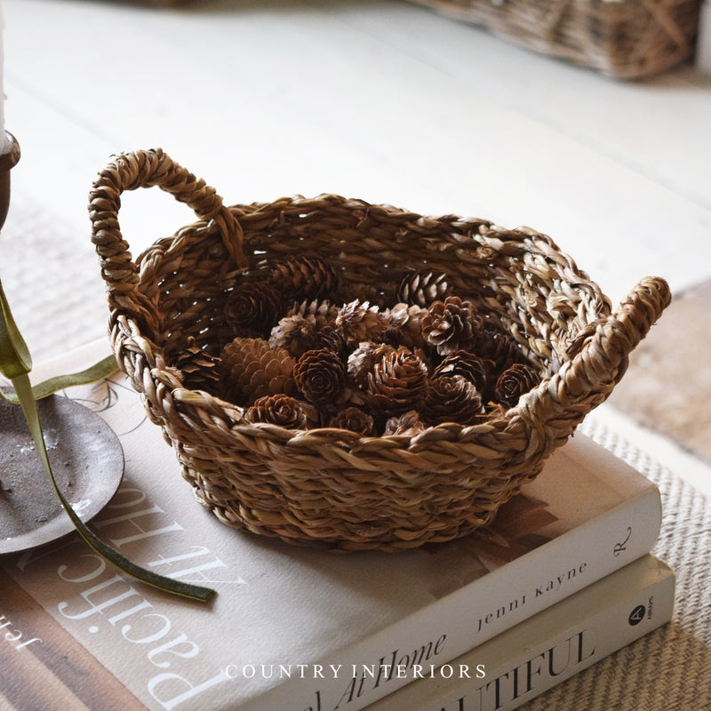 Round Seagrass Baskets - Two Sizes