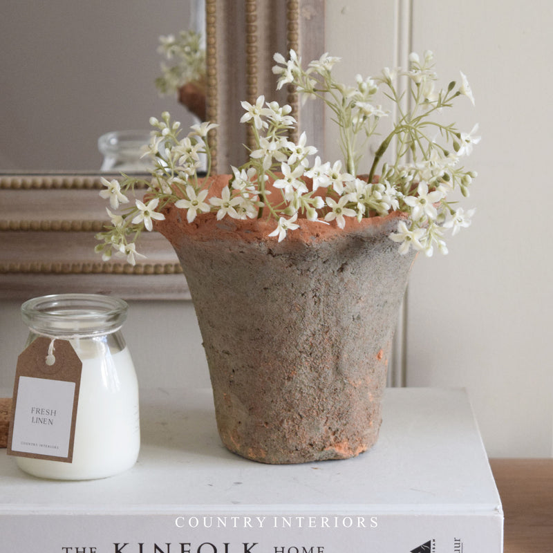 Redstone Pot with Frill Trim