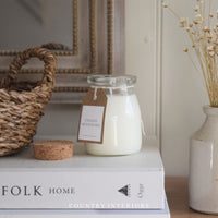 Milk Jar Candle - English Hedgerows