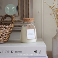 Milk Jar Candle - English Hedgerows