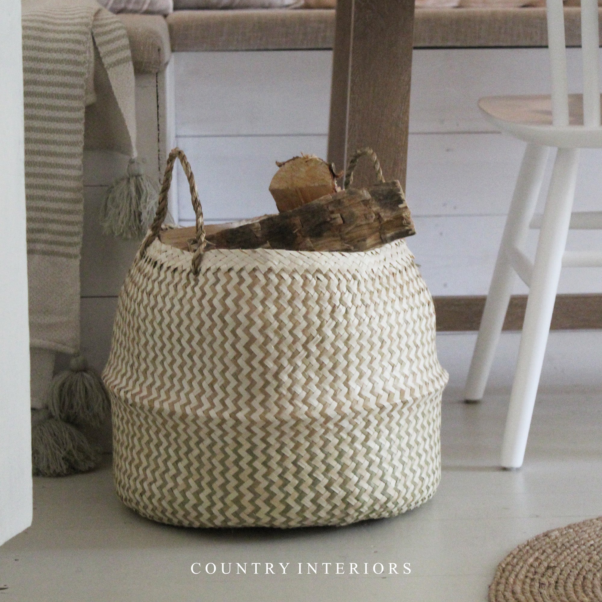 Large seagrass deals basket